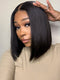 Dorsanee #1B Short Straight Hair Bob Wig 13x4/4x4 Lace Frontal 180% Density Human Hair Wigs